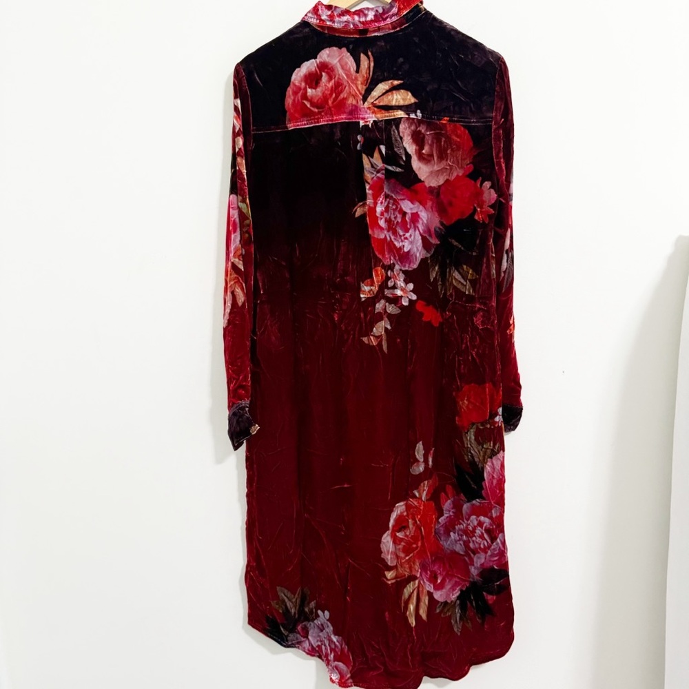 Johnny Was Coralie Velvet Relaxed Overshirt - Picture 3 of 9